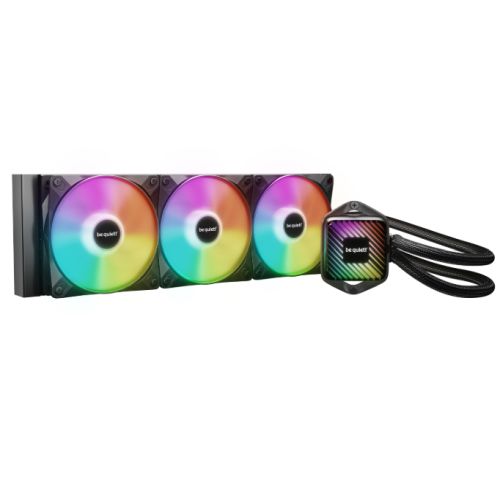 Be Quiet! Pure Loop 3 LX 360mm Liquid CPU Cooler, 3x Light Wings LX Daisy-chained PWM Fans, ARGB Cooling Block w/ 10 Lighting Foils, Black