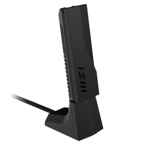 MSI (GUBE65) BE6500 Wi-Fi 7 Wireless USB Adapter, Tri-Band, USB 3.0, MLO, 4K-QAM, WPA3, Cradle