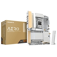 Gigabyte X870E AERO X3D WOOD AMD AM5 Socket Motherboard, ATX, 4x DDR5 Slots, 4x M.2 Sockets, Fitted I/O Shield, 2x 5GbE 
