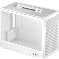 DeepCool CH160 PLUS Micro-ATX Mini Tower PC Case, Tempered Glass, Mesh Airflow Design, 240mm Radiator Support, USB-C & U