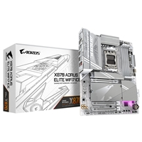 Gigabyte X870 AORUS ELITE WIFI7 ICE AMD AM5 Socket Motherboard, ATX, 4x DDR5 Slots, 4x M.2 Sockets, Fitted I/O Shield, 2