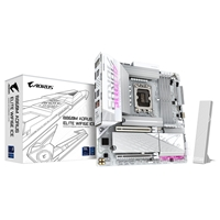 Gigabyte B860M AORUS ELITE WIFI6E ICE Intel 1851 Socket Motherboard, Micro-ATX, 4x DDR5 Slots, 3x M.2 Sockets, Fitted I/
