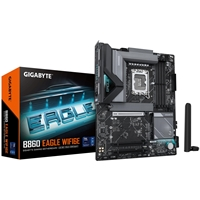 Gigabyte B860 EAGLE WIFI6E Intel 1851 Socket Motherboard, ATX, 4x DDR5 Slots, 3x M.2 Sockets, Fitted I/O Shield, 2.5GbE 