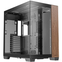 ANTEC Constellation C8 Dual Chamber Case, Gaming, Wood, Full Tower, 2 x USB 3.0 / 1 x USB Type-C, Seamless Left and Front Tempered Glass Side Panel, E-ATX, ATX, Micro ATX, ITX