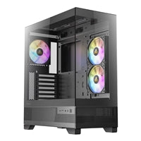 ANTEC CX700 Mid Tower Gaming Case, Black, 270 Full-View Tempered Glass, 3 x 120 mm ARGB PWM Fans, 1 x USB 3.0 / 1 x USB Type-C, ATX, Micro ATX, ITX
