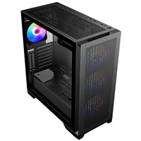 CRONUS Phanes Gaming PC Case, Full Tower with Tempered Glass, ARGB Lighting, Enhanced Connectivity, and Superior Airflow, ATX, Micro ATX, Mini-ITX, and E-ATX