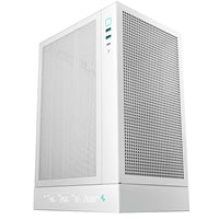 Deepcool CH170 Digital White Mini-ITX Case - High Airflow, Supports Water Cooling, Ultra-Quiet Operation, Compact Design for Efficient Space Management