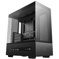 DeepCool CH690 Digital ATX Mid-Tower Case, High-Airflow PC Case with Semi-Glass Panel, USB-C Port, Support for 420mm Radiator, 450mm GPU, ATX PSU, Black
