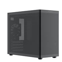 TecWare Fusion 3 mATX Compact PC Case, High Airflow SFF Chassis, 3 Fans Included, Top-Mount ATX/SFX PSU Support, USB-C, Supports 280mm GPU & Dual Radiators, Black