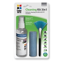 Colorway Multipurpose 3 in 1 Cleaner Set with Microfiber Cloth for Screen and Monitor