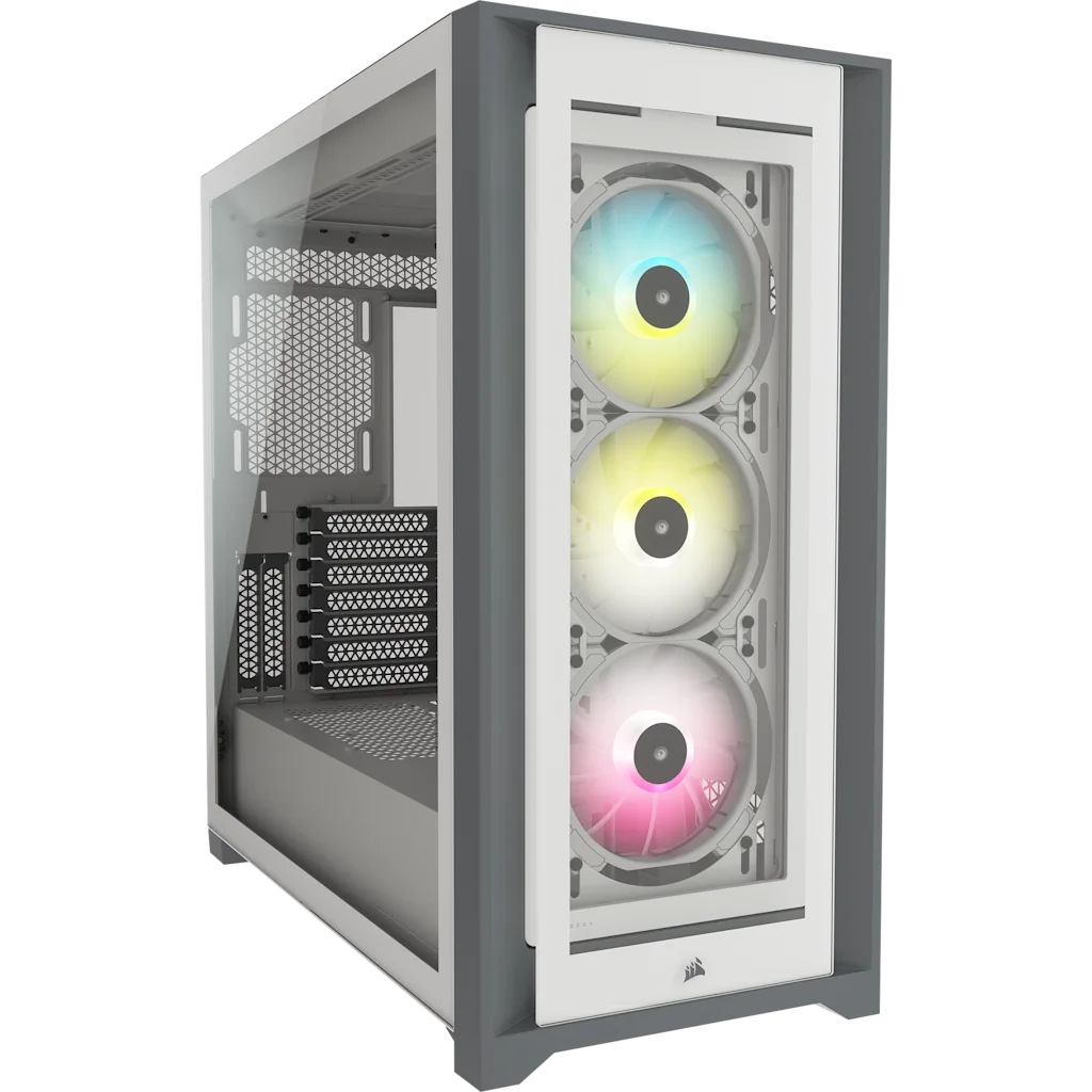 CORSAIR ICUE 5000X RGB WHITE MID CASE