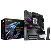 Gigabyte Z890 AORUS MASTER Intel 1851 Socket Motherboard, ATX, 4x DDR5 Slots, 5x M.2 Sockets, Fitted I/O Shield, 10GbE L