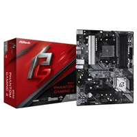 ASRock B550 Phantom Gaming 4 Super Alloy AMD AM4 Socket Motherboard, ATX, 4x DDR4 Slots, 2x M.2 Sockets, GbE LAN, 1x HDM