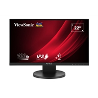 Viewsonic VG Series VG2208A LED Monitor 22 Inch With USB Hub, 1920 x 1080, Full HD Black, 100Hz, 5ms, HDMI, DisplayPort,