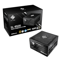 ASRock Steel Legend SL-850G 850W ATX Power Supply Unit, 80 Plus Gold Certified, 120mm Silent Cooling Fan, High Efficienc