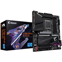 Gigabyte Z790 AORUS ELITE AX Intel 1700 Socket Motherboard, ATX, 4x DDR5 Slots, 4x M.2 Sockets, Fitted I/O Shield, 2.5Gb