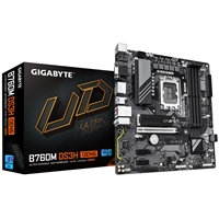 Gigabyte B760M DS3H GEN5 Intel 1700 Socket Motherboard, Micro-ATX, 4x DDR5 Slots, 2x M.2 Sockets, 2.5GbE LAN, 1x D-Sub /