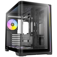Antec Constellation C5 Curve Gaming Case, 1 x USB Type-C / 2 x USB 3.0, Tempered Glass Front and Side Window Panels, Dua