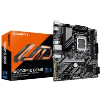 Gigabyte B860M E GEN5 Intel 1851 Socket Motherboard, Micro-ATX, 2x DDR5 Slots, 2x M.2 Sockets, GbE LAN, 1x DisplayPort /