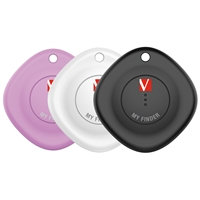 Verbatim MYF-03 My Finder Bluetooth Item Finder 3 Pack Black /White / Purple