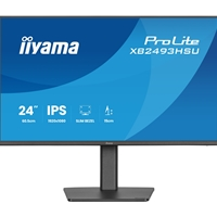 iiyama PROLITE XB2493HSU-B1 24 inch IPS Monitor, Full HD, 1ms, USB Hubx2, HDMI, DisplayPort, Freesync, 120Hz, Speakers, 