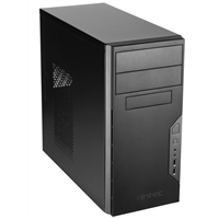 Antec VSK-3000B-U3/U2 Micro Tower Gaming Case, 1 x USB 3.0 / 1 x USB 2.0, SGCC steel, Vented Side Panel, 1 x Pre-Install