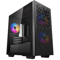 DeepCool MATREXX 40 3FS Case, Gaming, Black, Micro Tower, 1 x USB 3.0 / 1 x USB 2.0, Tempered Glass Side Window Panel, M