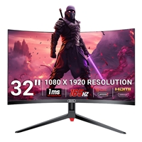 piXL CM32GF5 32 Inch 165Hz HDR Full HD Curved Gaming Monitor with AMD FreeSync & Nvidia G-Sync, 1920 x 1080 Resolution, 