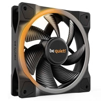 be quiet! Light Wings PWM Addressable RGB Fan, 120mm, 1700RPM, 4-Pin PWM Fan & 3-Pin ARGB Connectors, Black Frame, Black Blades, ARGB Lighting on Front & Rear