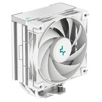 DeepCool AK400 WH Fan CPU Cooler, Universal Socket, High Performance 120mm Silent Hydro Bearing PWM White Fan, 1850RPM, 4 Heat Pipes, Unique Matrix Fin Design, White Version, Intel LGA 1700 Bracket Included