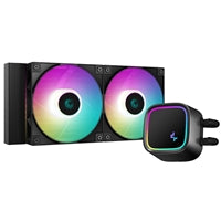 Deepcool LE520 240mm AIO Liquid CPU Cooler, 2300 RPM, with Anti-Leak Technology and High Performance ARGB Fans