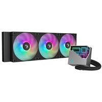 DeepCool LT360 Liquid CPU Cooler, 360mm Radiator, Triple 120mm ARGB Fans, Infinity Mirror Top Cap, Anti-Leak Tech, Black