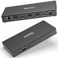 Plugable UD-MSTH2 USB-C Dual HDMI 4K 65W USB-C PD Driverless Docking Station