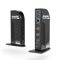 Plugable UD-ULTC4K Triple Monitor 4K 96W USB-C PD DisplayLink Certified Docking Station