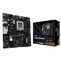 ASRock A620AM-HVS AMD AM5 Socket Motherboard, Micro-ATX, 2x DDR5 Slots, 1x M.2 Socket, GbE LAN, 1x D-Sub / 1x HDMI Port