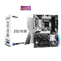 ASRock B760 PRO RS Intel 1700 Socket Motherboard, ATX, 4x DDR5 Slots, 3x M.2 Socket, Fitted I/O Shield, 2.5GbE LAN, 1x DisplayPort / 1x HDMI Port
