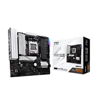 ASRock B850M Pro RS AMD AM5 Socket Motherboard, Micro-ATX, 4x DDR5 Slots, 3x M.2 Sockets, Fitted I/O Shield, 2.5GbE LAN, 1x DisplayPort / 1x HDMI Port