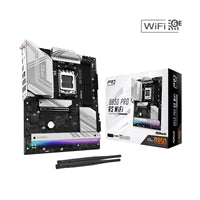ASRock B850 Pro RS AMD AM5 Socket Motherboard, ATX, 4x DDR5 Slots, 4x M.2 Sockets, Fitted I/O Shield, 2.5GbE LAN, Wi-Fi 6E, 1x HDMI Port / 1x USB-C