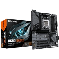 Gigabyte B650 EAGLE AMD AM5 Socket Motherboard, ATX, 4x DDR5 Slots, 3x M.2 Sockets, 2x USB-C Port, Fitted I/O Shield, GbE LAN, 1x DisplayPort / 1x HDMI Port