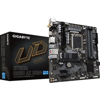 Gigabyte B760M DS3H AX DDR4 Ultra Durable Intel 1700 Socket Motherboard, Micro-ATX, 4x DDR4 Slots, 2x M.2 Sockets, 1x USB-C Port, 2.5GbE LAN, Wi-Fi 6E, 1x D-Sub / 1x DisplayPort / 1x HDMI Port