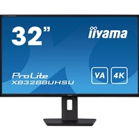 iiyama PROLITE XB3288UHSU-B5 32 Inch 4K Monitor, IPS, 3ms, 60hz, FreeSync, HDMIx2, Display Port, USB Hub, PIP, Speakers, Int PSU, Height Adjustable, VESA