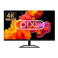 piXL CM32F44K 32 Inch 4K Monitor, Widescreen IPS LCD Panel, 3840 x 2160, 5ms Response Time, 60Hz Refresh, Display Port / HDMI, 16.7 Million Colour Support, VESA Wall Mount, Black Finish, 3 Year Warranty