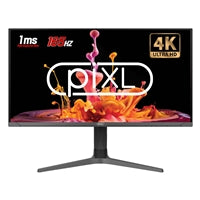 piXL CM32G7 32 Inch 4K IPS Monitor, 165Hz, 1ms, Frameless, HDMI, DisplayPort, USB-C, USB-A x 2, 3.5mm Audio Port, FreeSync & G-Sync Compatible, Black, RGB Lighting, VESA Mount, Height Adjustable, 3 Year Warranty