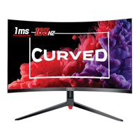piXL CM32GF5 32 Inch Curved Gaming Monitor, 144Hz/ 165Hz, 1ms Response Time, Frameless, Freesync, G-Sync, 1920 x 1080 Full HD, DisplayPort, HDMI, VESA Mount, Internal PSU, Black Finish