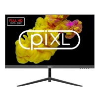 piXL PX24IVHFPD 24 Inch Frameless Monitor, Widescreen IPS LED Panel, 5ms Response Time, 100Hz Refresh Rate, Full HD 1920 x 1080, VGA, HDMI, 16.7 Million Colour Support, Black Finish, 3 Year Warranty