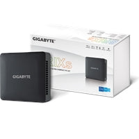 Gigabyte BRIX (GB-BRI5H-1335) Barebone Kit, Intel Core i5-1335U 4.6GHz 10 Core CPU, 2 x DDR4 SO-DIMM Slots, 1 x M.2 2280 Slot, 1x 2.5" SATA Slot Wi-Fi 6 & Bluetooth 5.2