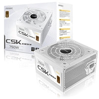 Antec CSK DC 750W White PSU, 80+ Bronze, Fully Wired, Antec's 5-year warranty