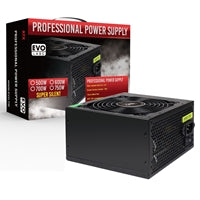 EVO LABS BR750-12BL 750W PSU,120mm Black Silent Fan with Improved Ventilation, Non Modular, High-Efficiency, PFC Certified, CE Compliant, Retail Packaged