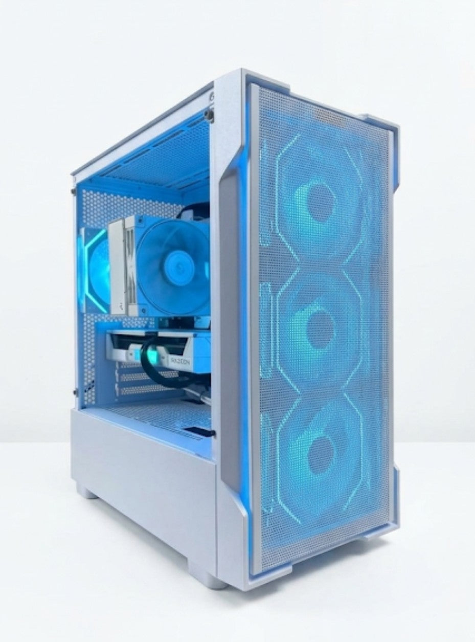 White Ryzen 7 7800X3D Gaming PC | RTX 5070 12GB | 32GB DDR5 | 1TB SSD | WiFi 6 | High-End Gaming PC UK