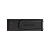 Kingston DataTraveler Exodia S DTXS/64GB USB Flash Drive, 64GB, USB 3.2,  Black, Swivel Cap Design